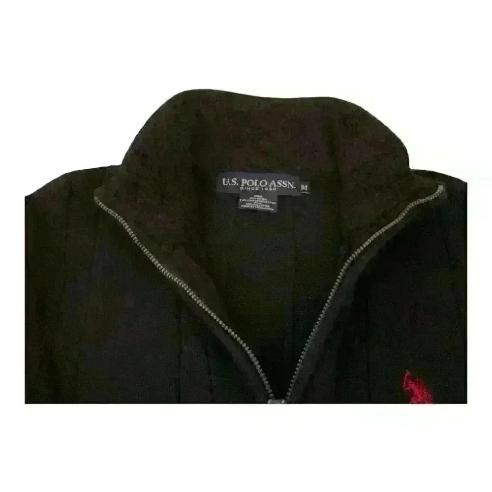 Polo Men's Navy 1/4 zip High Neck Sweater Size M Long Sleeve